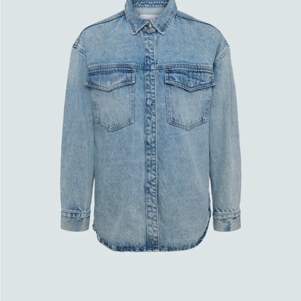 Pistola Mandy Oversized Denim Shacket Paloma - Picture 5 of 9
